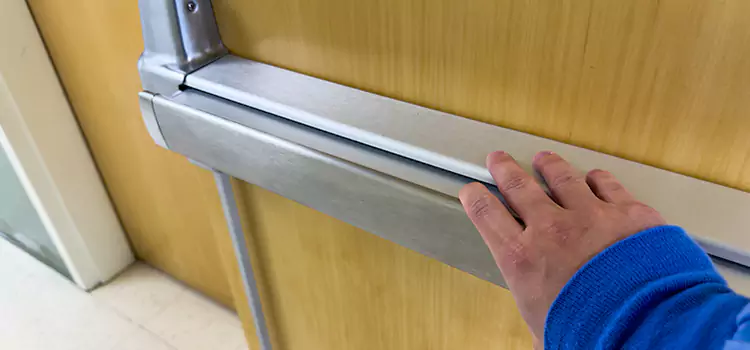 Installing a Push Bar on a Door Napanee